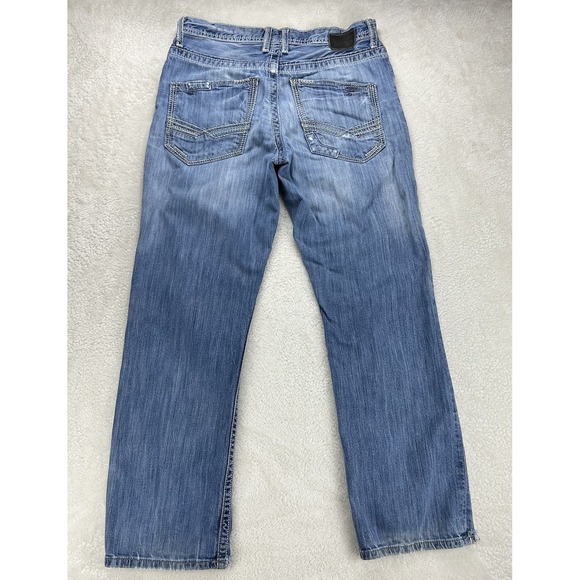 BKE Buckle Jeans Men 31x31 Blue Tyler Bootcut Stretch Denim Distressed "Read" - Picture 12 of 16